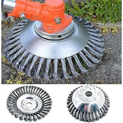gartendorado Profi Trimmer - Der unzerstörbare Rasentrimmer Professionelle Unkrautbürste aus hochwertigem Stahldraht, robust und langlebig, kompatibel mit 1,5 PS Freischneidern