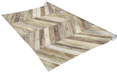 Vénilia Lámina adhesiva óptima Fix | Retro madera, aspecto de madera, 45 cm x 2 m, lámina autoadhesiva para muebles, lámina decorativa, sin burbujas, lámina de cocina, PVC sin ftalatos, fabricada en