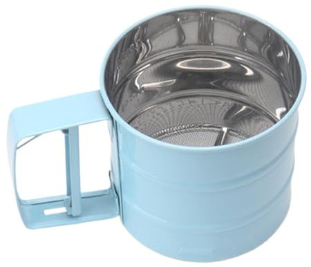 Tamis à farine, passoire à mailles, outil de passoire de cuisine, réutilisable et écologique, conception de passoire à mailles efficace, fuchsia, bleu, argent pour la maison, les restaurants, les café