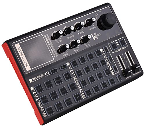 ACAGALA SK300 Live-Soundkarte, externer Stimmenverzerrer, Audiomixer, eingebauter Akku, mehrere Soundeffekte für Live-Streaming, Musikaufnahmen