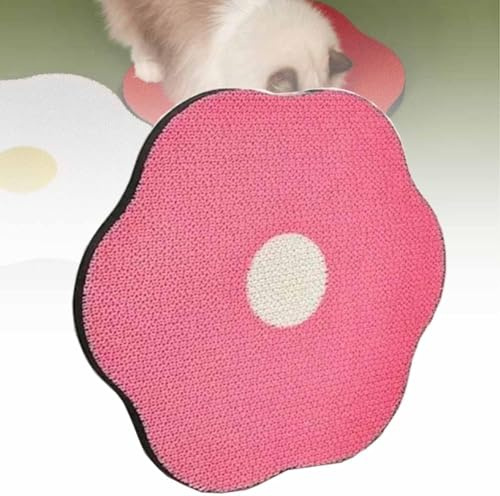 tylxayoxa Rascador De Flores For Gatos, Cortador De Cartón For Rascadores, Alfombrillas Autoadhesivas For Pared Y Suelo.(Pink)