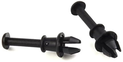 WOLWES Kompatibel Mit Vw Für Golf 5 6 Für Tiguan Für Up 2 Stück Hinterer Kofferraum Kofferraum Hutablage Ablage Gurt String Clips Pins 1M6867574A Ersatz Halteband Hutablage
