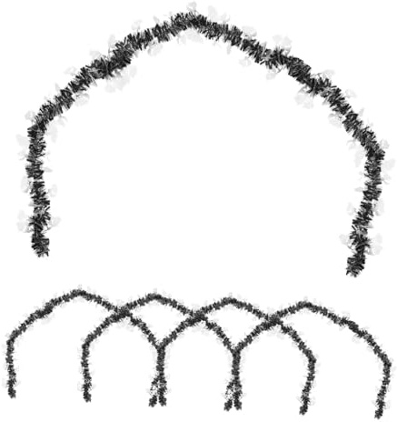 CLISPEED 5 Pezzi Ghirlanda Halloween in Lametta Metri Decorazione Appendibile Cat Style per Festa Indoor e Outdoor Spaventoso per Stagionali