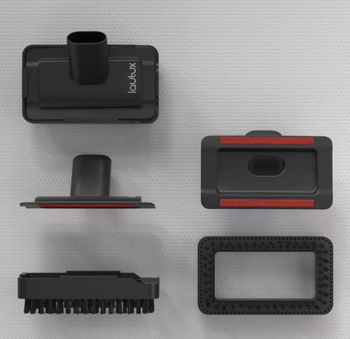 lautux Teppichdüse für Turbotastic Pro 2 – 2-in-1 Bürste + Fusselstreifen | Staubsauger Aufsatz für Teppiche, Polster, Sofa & Auto – Bürste löst Tierhaare, Fusselstreifen für Textilien