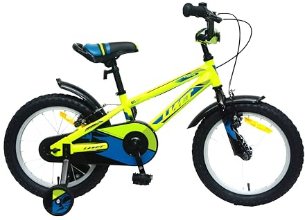 DEPORBIKES®️ Bicicleta de niño 12 y 14 Pulgadas | Bicicleta Infantil para niños 3-5 años + Frenos V-Break + Ruedas estabilizadoras | Bicicleta cómoda y Segura Ideal para niños