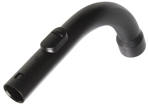 Reliapart 35mm Bent End Handle Connector Compatible for Miele S500 S600 S700 S800 Classic C1 Complete C1 C2 C3 Series Black Plastic Curved Hose Vacuum Hose 5269091 Replacement Part
