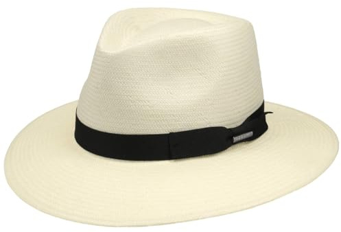 Stetson Herren Toyo Stroh Reisefutterhäuschen Creme