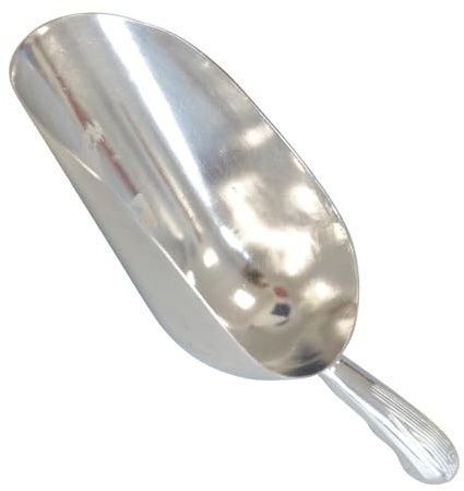 Sirocco Substratschaufel 0,5 kg – Aluminiumschaufel aus einem Guss, stabile Mehlschaufel zum Dosieren von Futter, Mehl, Granulat & Erde – für Haus, Hof & Garten