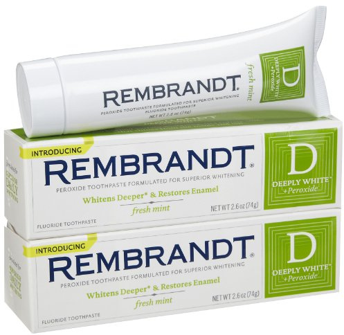 Rembrandt Deeply White Toothpaste, Mint 2.6 oz - 2 Pack