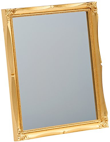 Walther SP018G Wohnraumspiegel mit Kunststoff-Leiste, 20 x 25 cm, Gold