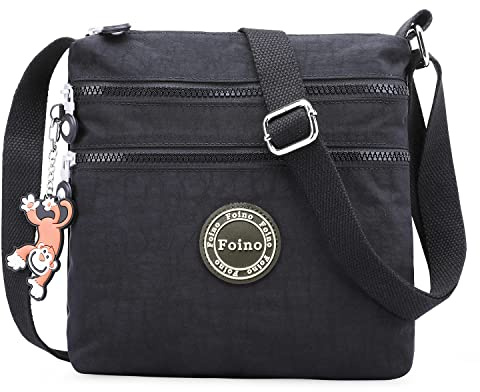 Foino Schultertasche Design Umhängetasche Damen Seitentasche Mode Kuriertasche Lässige Taschen Reisetasche Sporttasche Leicht Büchertasche für Mädchen
