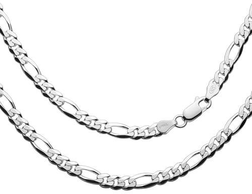 STERLL Herren Halskette Sterling-Silber 925 Ohne Anhänger Öko-Verpackung Männergeschenke