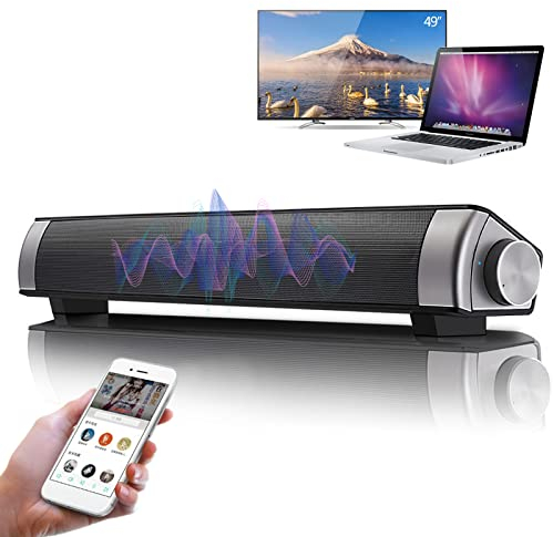 Zerone Soundbar Wireless TV Bluetooth Stereo Soundbar Home Speaker con Telecomando