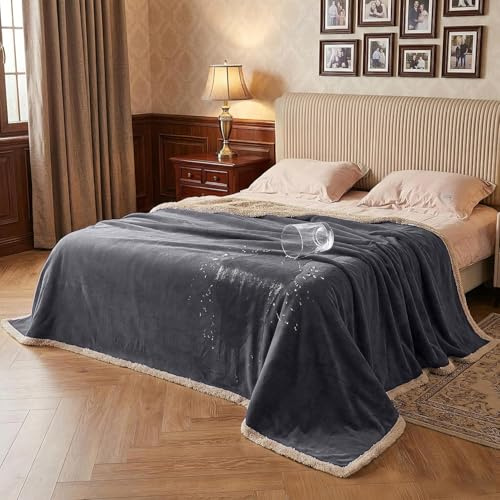 Catalonia Classy wasserdichte Decke, Wasserdicht Hundedecke Waschbar Sofaschutz Couch Überwurf, Wasserdicht Liebesdecke Flauschig Kuscheldecke Bettschutz Tagesdecke,152 x 127cm