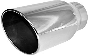 TEAM ALLIED Polished Stainless Tip 15 Degree Rolled Angle 5 in 7 Out 15 Overall