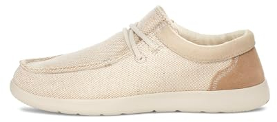 Sanuk Mocasines planos Shaka Lite 2 Sparkle para mujer, Trigo dorado, 37.5 EU