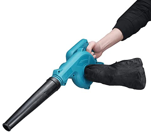 Souffleur de Feuilles sans Fil, aspirateurs et souffleurs de Feuilles électriques compacts 2 en 1, souffleur de Jardin léger avec 2 Piles 21 V et Chargeur pour l'entretien de la pelouse, la Voiture,