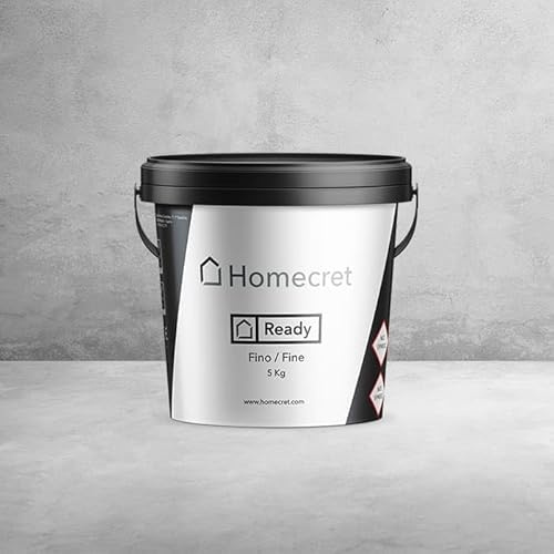 HOMECRET I Microcemento READY I Listo al uso I Grano Fino I 5 Kilos
