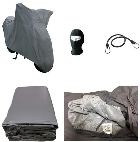 Funda para moto compatible con Kymco Agility 125 R12, antigrandina, impermeable, afelpada, 250 g, para moto/scooter, antiresina, calor, polvo, 203 x 89 x 122 cm