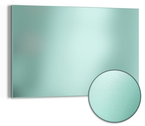 DEQORI Metall Magnettafel | 60x40 cm cm groß | Pastellfarben - Minze | Whiteboard für alle Magnete | Magnetboard Wand-Tafel für Küche & Büro | Design Magnetwand Pinnwand magnetisch