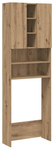 vidaXL Waschmaschinenschrank Artisan-Eiche 64x25,5x190 cm