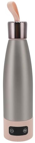 Sxhlseller Calentador de Leche Portátil, Calentador de Biberones Rápido Inalámbrico para Leche Materna, Fórmula, Agua, Calentamiento Rápido de 55 ℃ y Recargable por USB 15000 Mah, Hervidor