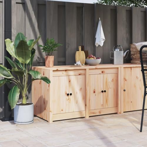 XGWKCNV Furniture select-Outdoor Kitchen Cabinet 106x55x64 cm Solid Wood Pine
