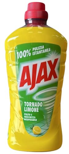 Detergente Multiuso per Ajax Tornado, 1L, Profumazioni Marsiglia, Aceto e Limone, Confezioni da 1, 3 o 6 Flaconi (1, Limone)