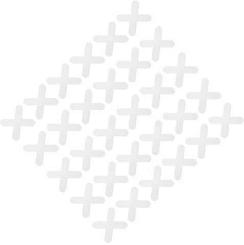 TEHAUX 1000pcs Tile Spacers for Leveling System Cross-Shaped Tile Leveling Clips Easy Installation Grout Tools for Precise