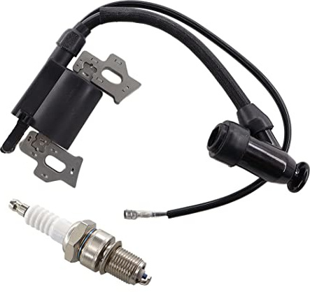 MCHNIC Zündspule mit Zündkerze für Einhell GC-PM 46/4 S Rasenmäher