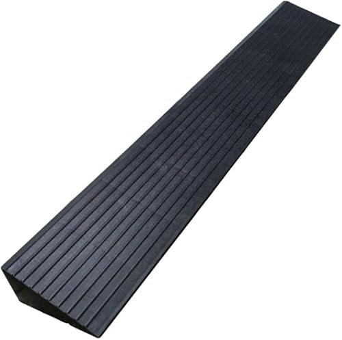 Rampe de Trottoir en Caoutchouc antidérapante et Portable en Plastique PVC pour Fauteuil Roulant, pour Une Utilisation intérieure/extérieure, idéale pour Les seuils de 1 à 6 cm, pa