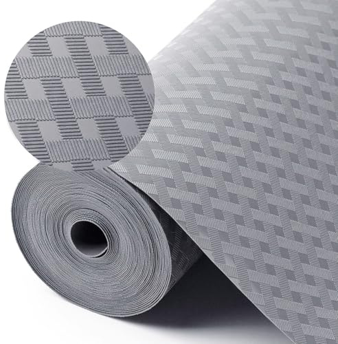Schubladenmatte 50cm x 600cm Eva-Material Wasserdichtem Antirutschmatte Schubladenmatte Küchenschrankmatte Nicht Klebende für Schubladen Regale Schrank Kühlschrank