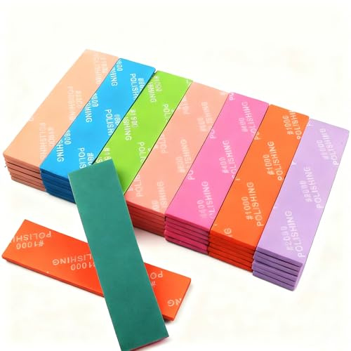 IRISFLY 30Pcs Sanding Sponge for Model,Waterproof Wet Dry Hobby Model Tool,Sanding Block Assortment Set (400,600,800,1000,1200,1500 Grit)