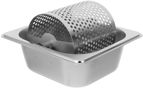 SHINEOFI Rodillo de Mantequilla Manual de Acero Inoxidable para Untar Facilidad, Herramienta Resistente y Práctica para Pan en Cocina y Barbacoas, Color Plata