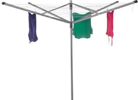 LIVING 50m 4-Arm Easy Lift Outdoor Rotary Airer.
