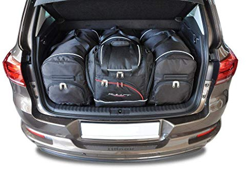 KJUST Dedizierte Kofferraumtaschen 4 stk kompatibel mit VW TIGUAN I 2007-2015