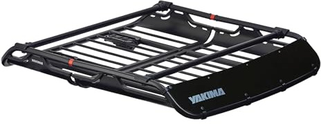 Yakima OffGrid Large Premium Cargo Basket Roof Rack with Quick Release Mounting System and Removable Fairing and Accessory Bars, Black
