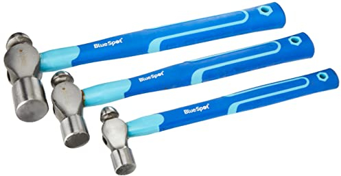 Blue Spot 26100 Ball Pein Hammer Set, Silver, Set of 3 Piece