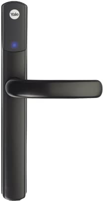 Yale SD-L1000-BL Conexis L1 Smart Keyless Door Handle for Home Security, Remote Lock/Unlock, App Control, Key Card and Phone Tag Included, Black Finish [BSI Approved]