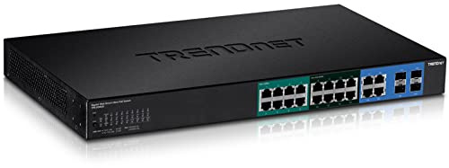 Trendnet TPE-204US switch di rete Gestito Gigabit Ethernet (10/100/1000) Nero 1U Supporto Power over Ethernet (PoE)