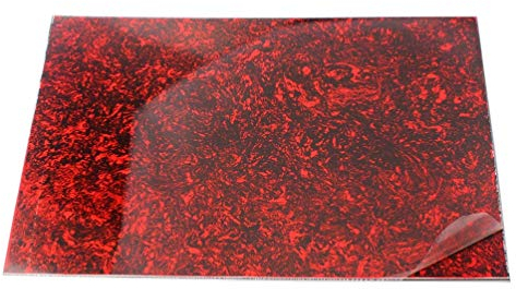 EXCEART Blank Pickguard Sheet Für Akustikgitarre Bass Schildkrötenmuster Selbstklebendes Material Kratzfest Installieren Für -projekte
