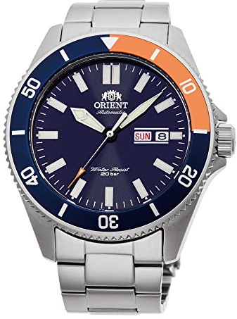 Orient Kano/Big Mako - Reloj de Pulsera mecánico mecánico para Hombre, automático, de Acero o Silicona, Sumergible