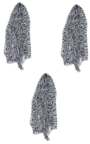FOYTOKI 3stücke Modischer Damen Chiffon Schal Leichtes Atmungsaktives Strandtuch Mit Zebra-muster Für Sommer Reisen Und Alltag Vielseitig Einsetzbar Als Schal Oder Stranddecke