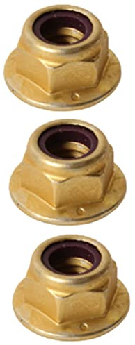 Eopzol 104-8301 3/8-16 Flange Nyloc Nut Replacement for Exmark Aerators Slicer Seeders Staris Vantage Vertex Stump Grinder Metro Turf Tracer Viking Commercial 21 Commercial 30, 3-Pack