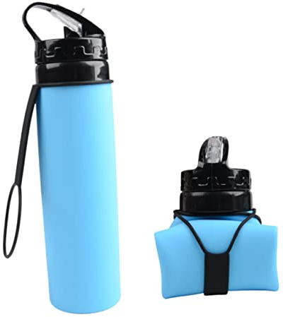 Toddmomy Bouteille Deau En Silicone De 600 Ml Compacte Et Gratuite Pour Les Voyages La Randonnée Et Le Fitness
