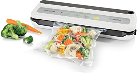 Tescoma 908680 Macchina per sottovuoto per alimenti automatica, sigillatore sottovuoto, un rotolo di pellicola incluso