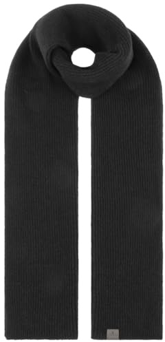 LIERYS Uni Merino Strickschal Damen Herren Blau 100% Merinowolle Made in Germany Herbst Winter