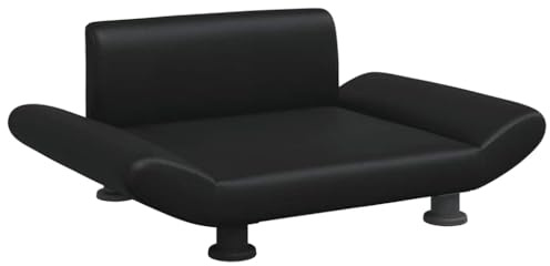 vidaXL Hundebett Schwarz 70x45x28 cm Kunstleder