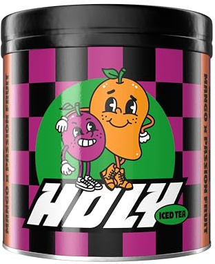 HOLY Iced Tea Pulver 'Mango x Passionfruit' – Zuckerfreier Eistee mit 50 Portionen - Früchtetee Pulver mit Antioxidantien & Relax Formel - Vegan mit 100% natürlichen Fruchtaromen