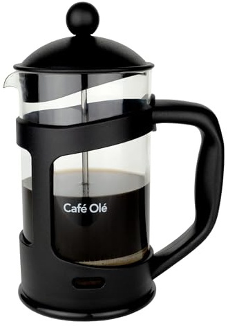 Café Olé Everyday, Cafetière, French Press Coffee Maker, 800ml, 6 Cup | Cafetière coffee maker with reusable stainless steel filter for rich, full-bodied French press coffee.